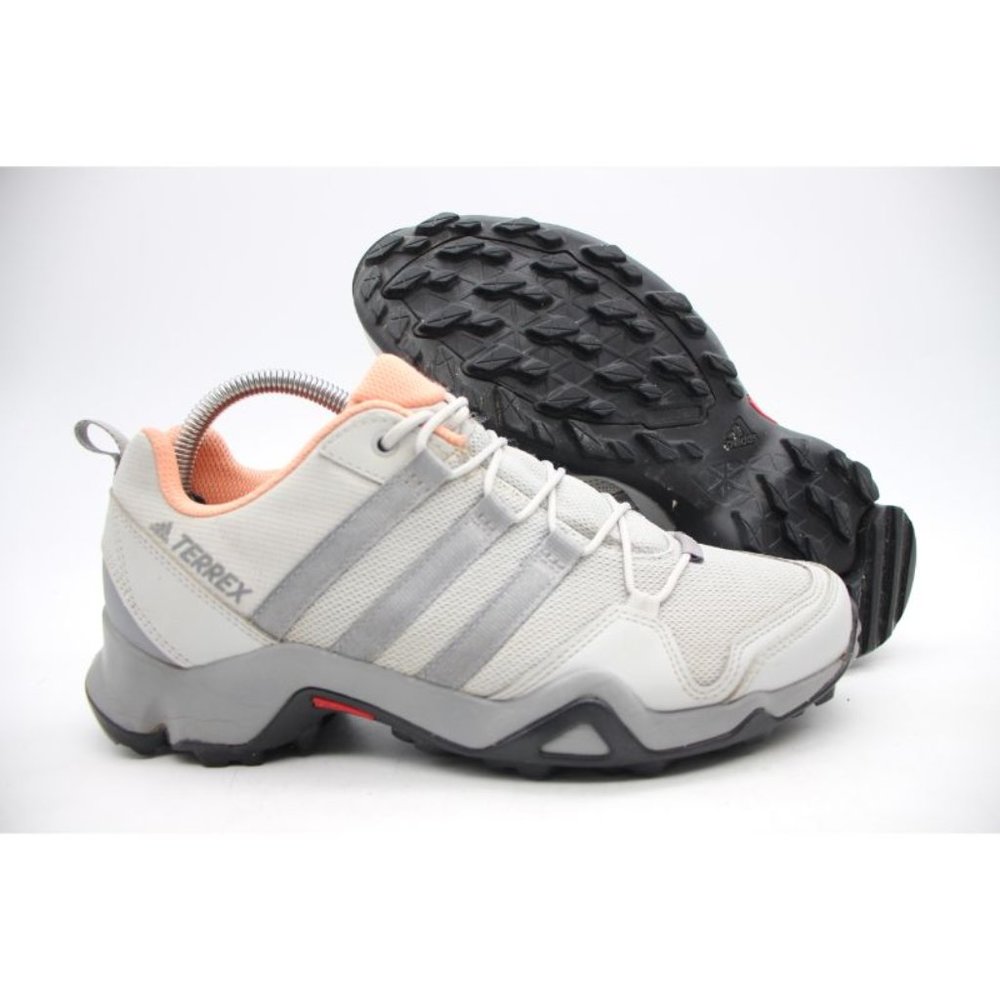Adidas Women's Size 8.5 Terrex AX2R CM7722 White Gray Hiking Shoes Sneakers